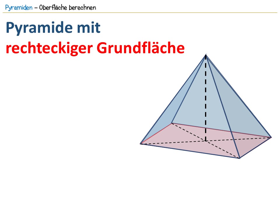 Oberflache Von Pyramiden Berechnen